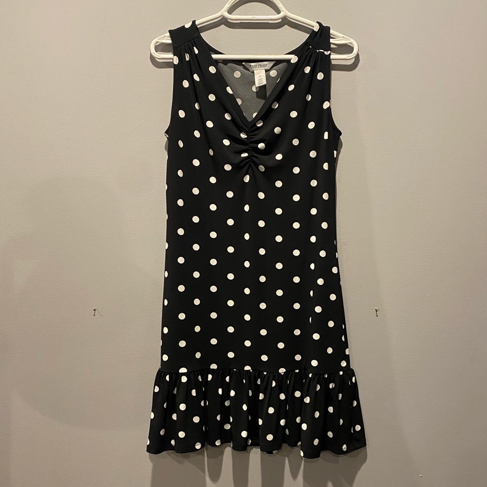 White House black market polka dot dress